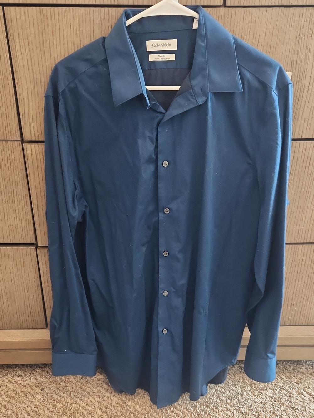 Calvin Klein Men's Deep Navy Dress Shirt